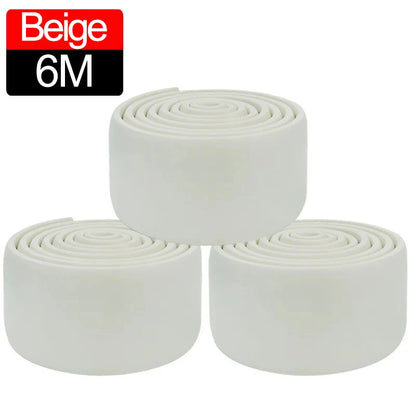 6/2M Waterproof enclosure Self adhesive Skirting Line 3D Wall Sticker Thickened Anti-collision Decoration Kid's Corner Line