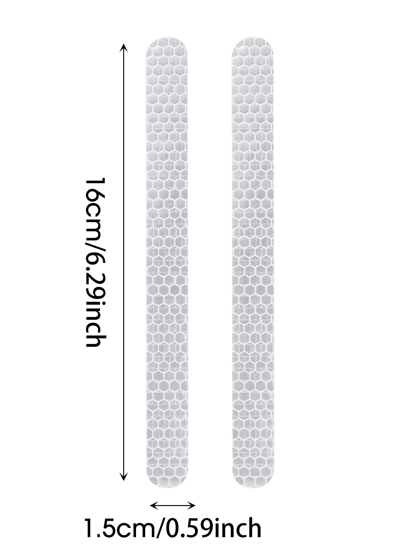 Car Reflective Safety Strip Stickers Rearview Mirror Warning Tape 6/2PCS
