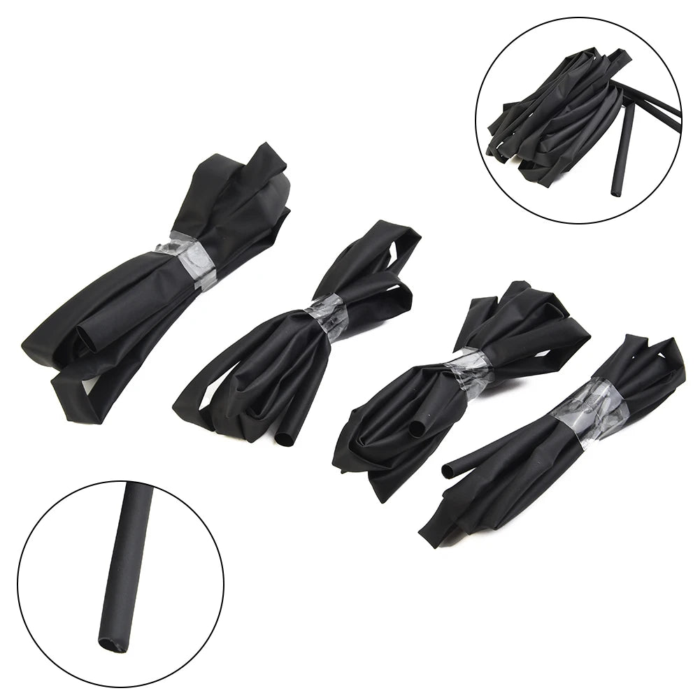 Set of 4 Heat Shrink Tubes for Electrical Wiring Each 1 Meter Sizes 3mm 4mm 5mm 6mm Used for Insulation and Repair