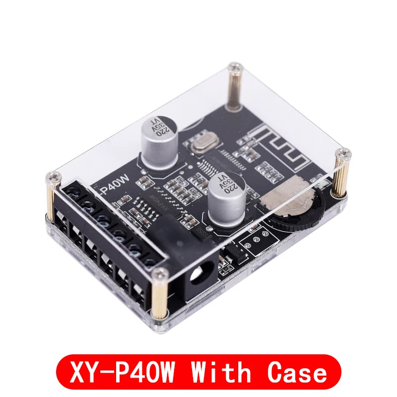 Stereo Bluetooth Power Amplifier Board 12V/24V High-Power Digital Module XY-P15W XY-P40W