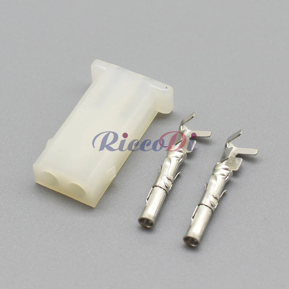 DJ3021-1.5-11/21 2-Pin White Automotive Connector Plug with Wires OEM 173973997A 171971999A