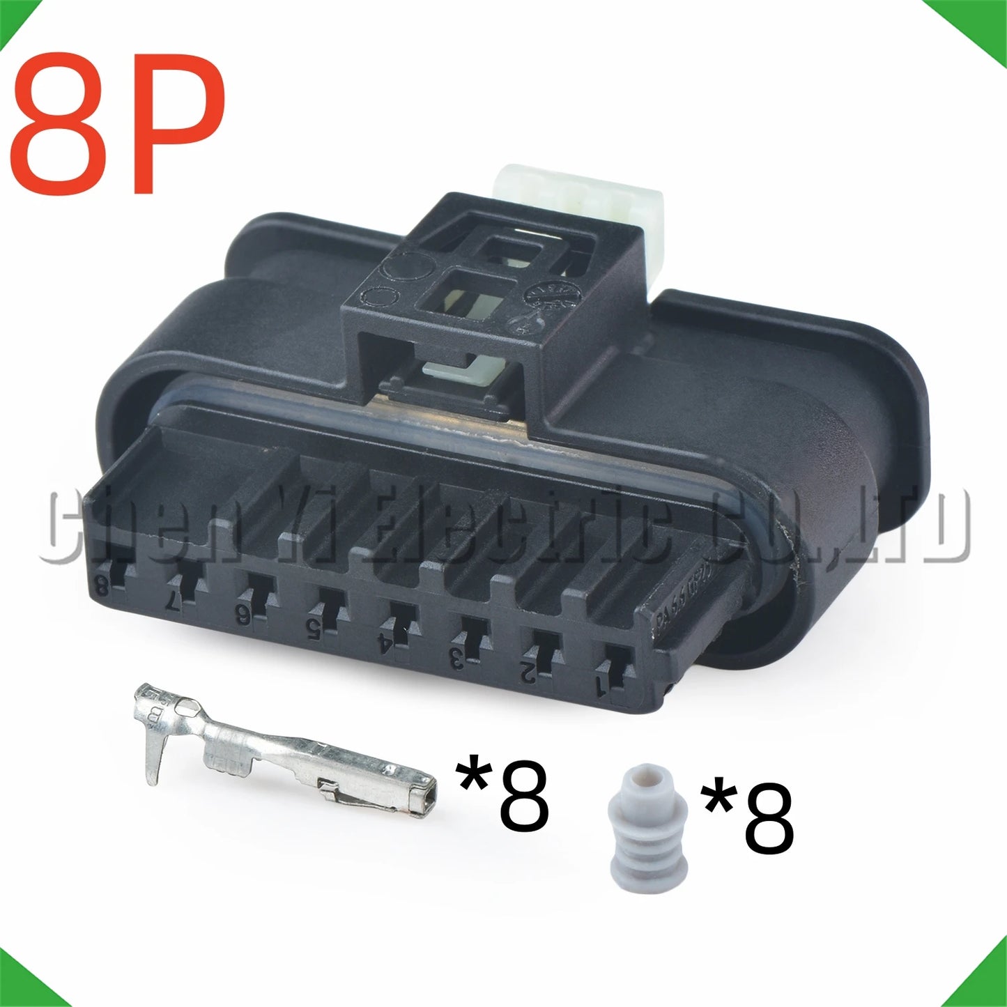 8 Pin Automotive Connectors for Front Bumper Radar, Wire Harness Plug 1-1719393-1 872-862-521 872-555-521 for Benz BMW