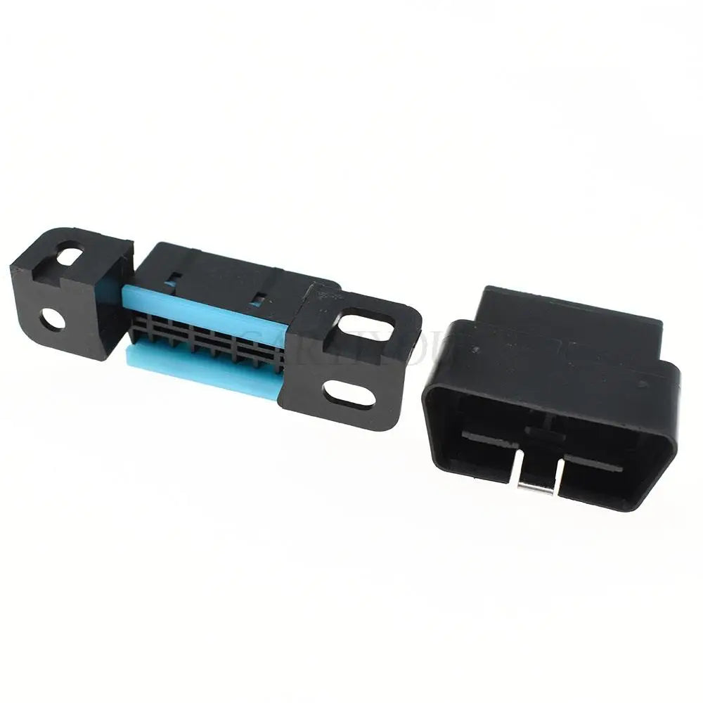 MG610761-5 Automotive 16-Pin OBD2 Diagnostic Connector — Black Female Wire Socket with 20cm Cable