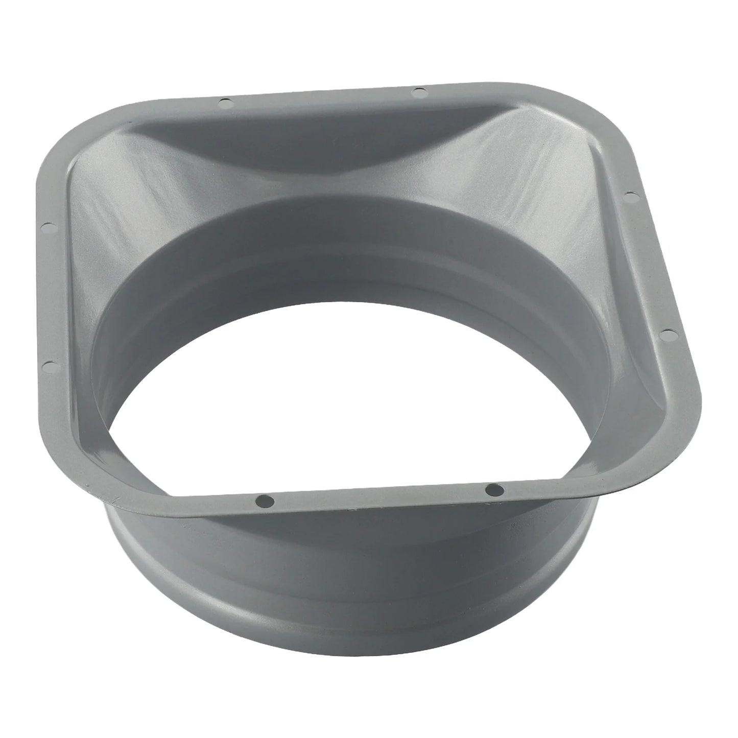 For Kitchen Hood Ventilator Pipe Connecting Vent Flange Exhaust Duct 4-10inch Electrostatic Spray Metal Silver-gray