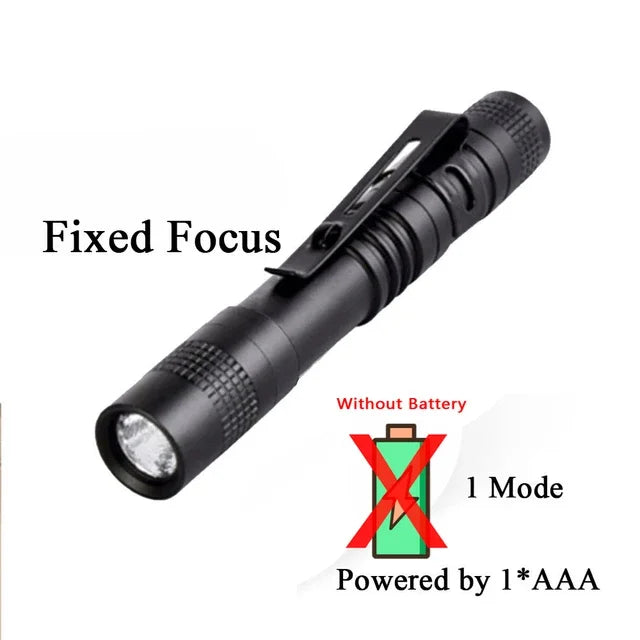 Mini XPE LED Flashlight Pen Light Waterproof Portable Keychain Torch