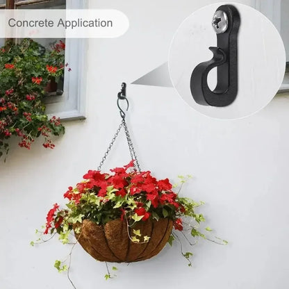 30/1Pcs Q Hanger Hooks for String Lights Hanging Multi-Purpose Plant Cabinet Ceiling Hook with Screw Home Holder Outdoor Supply