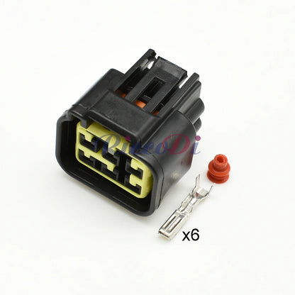 6-Pin Furukawa Waterproof Connector FW-C-6M-B / FW-C-6F-B — FW Series Sealed Automotive Wiring Plug