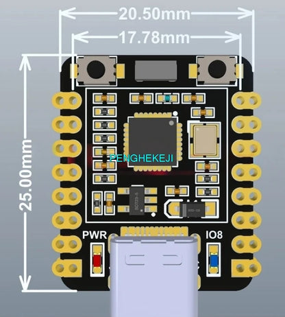 ESP32-C3 SuperMini Development Board with 0.42" OLED Module and Ceramic Antenna WiFi Bluetooth