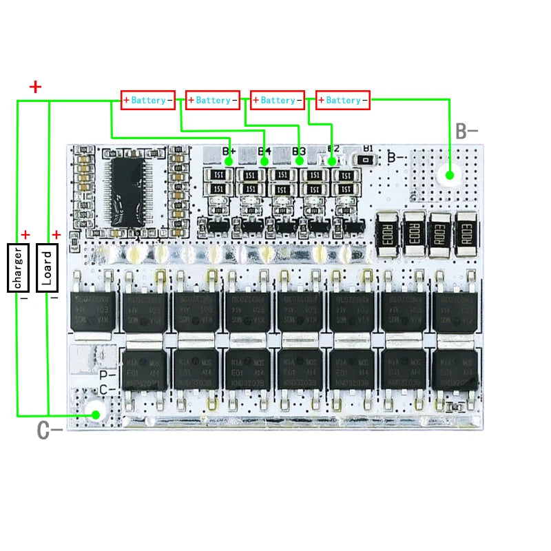 3S 4S 5S BMS 100A Lithium Battery Protection Board | 12V 16.8V 21V Li-ion Li-polymer Balance Charging Module