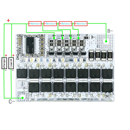 3S 4S 5S BMS 100A Lithium Battery Protection Board | 12V 16.8V 21V Li-ion Li-polymer Balance Charging Module