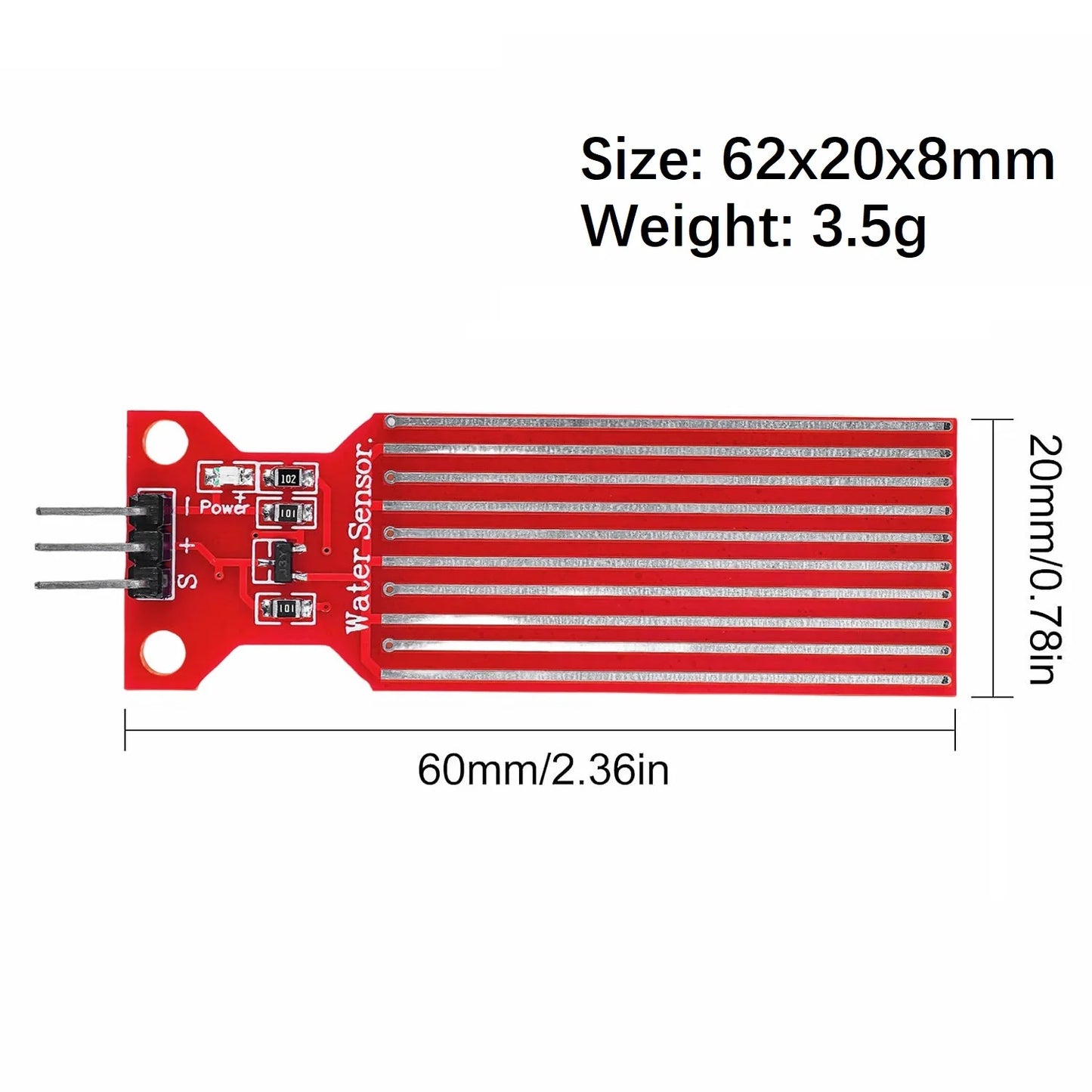 DC 3-5V Rain Water Level Sensor Module for Liquid Surface Detection Arduino DIY UNO MEGA 2560