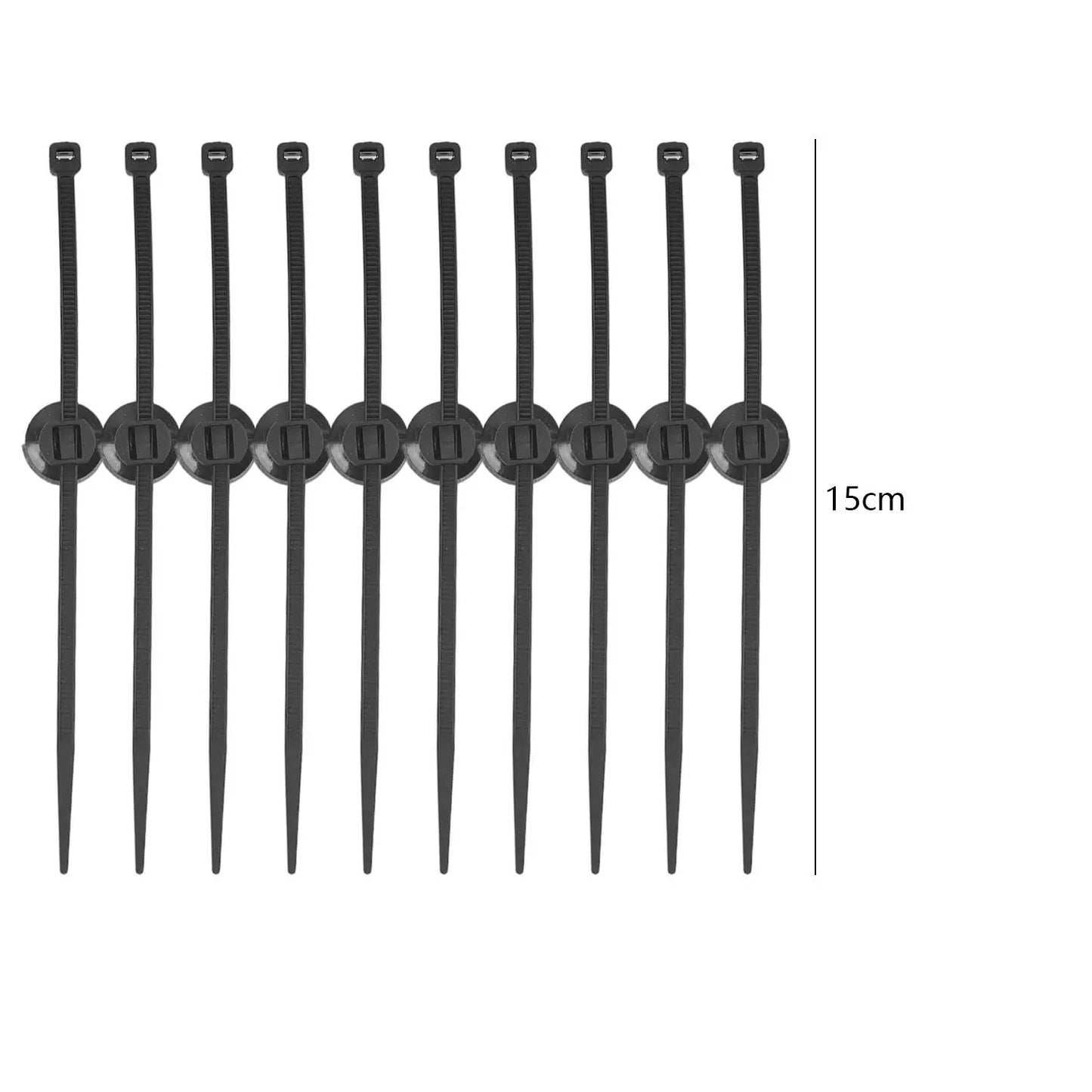 Vehicle Wiring Harness Push Mount Cable Tie Clip 15cm 20cm