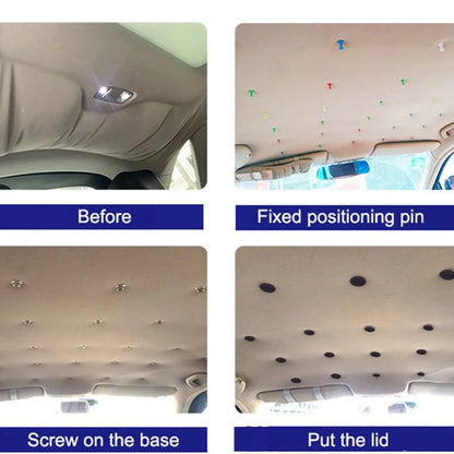 Car Interior Roof Headliner Ceiling Cloth Fixing Screw Buckle Rivets 20mm — 10–20pcs