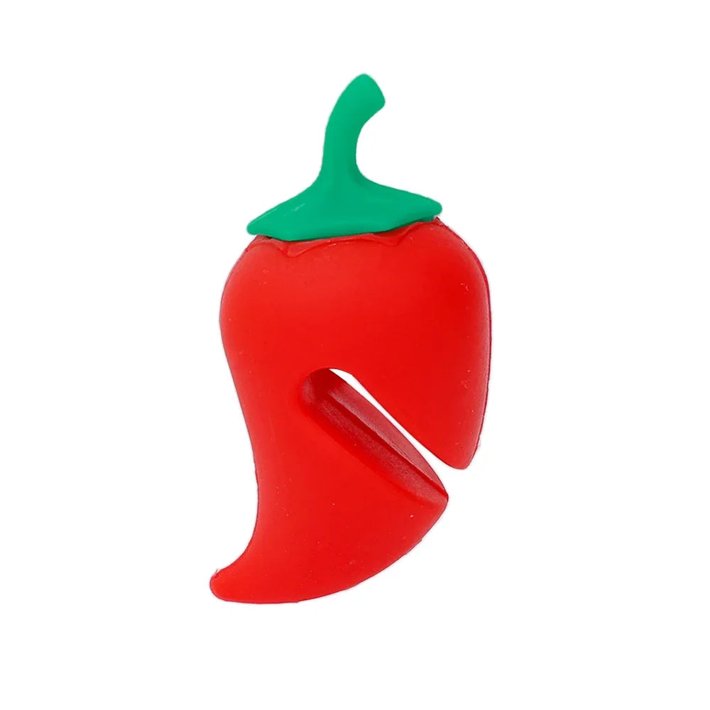 3/1pcs Silicone Fake Chili for Pot Lid Clips Anti-Overflow Stopper Kitchen Boiled Heat-resistant Pot CoverLifter Anti-spill Rack