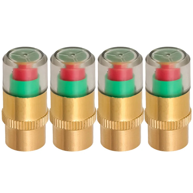 8/1pcs Motorcycle Car Tire Pressure Monitor Valve Cap Sensor Indicator Eye Alert Auto Tire Pressure Inspection Tool Tire Valve