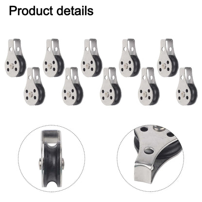 Gear Outdoor Pulley Set Stainless Steel Stainless Steel Pulleys Rust Resistant Material Smooth Operation System