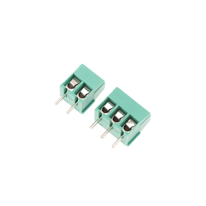 New 50pcs Kf350-2p 3p 3.5mm 300v 10A Pitch 2 3 Pin Spliceable Plug-in PCB Screw Terminal Block Connector FOR 24-18 AWG CABLE