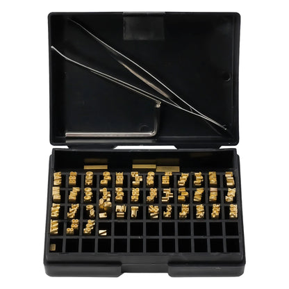 120pcs 2*3*15mm Hot Stamp Pper Letters Thermal Ribbon Printing Font Ding Machine Word Grain For Manual Semi-automatic Ding Machi