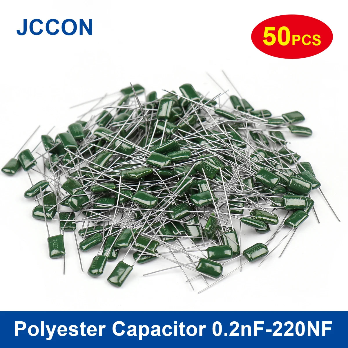 Metalized Mylar Polyester Film Capacitors 100V 0.22nF–470nF