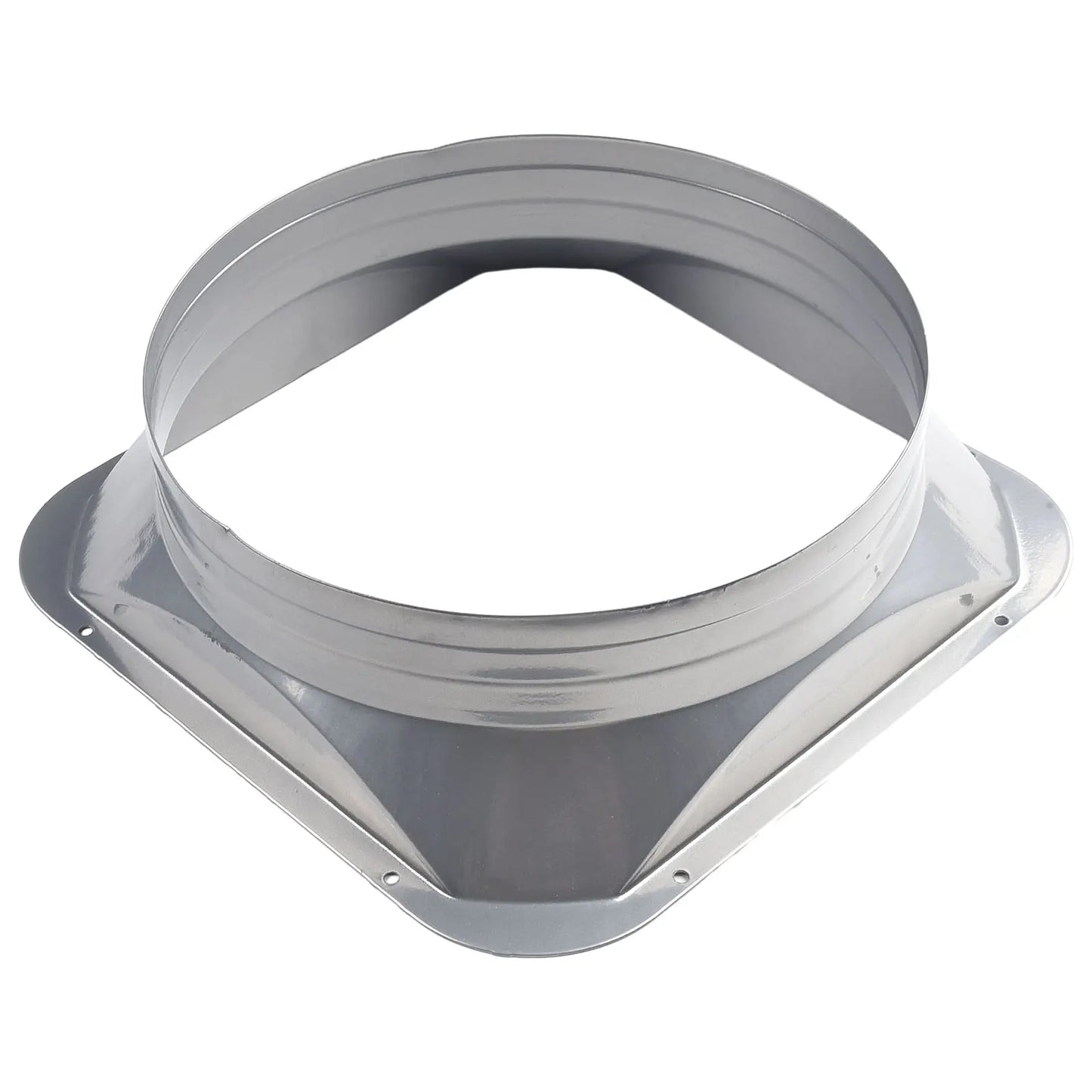 For Kitchen Hood Ventilator Pipe Connecting Vent Flange Exhaust Duct 4-10inch Electrostatic Spray Metal Silver-gray