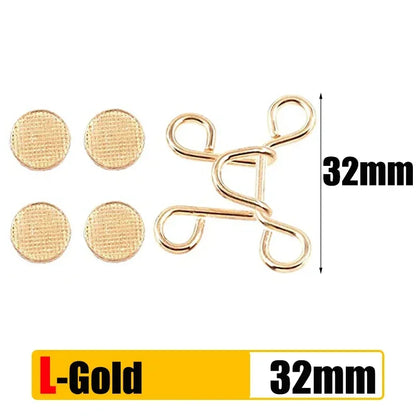 Adjustable Waist Extender Button Set for Jeans No-Sew Buckle 5/1Set