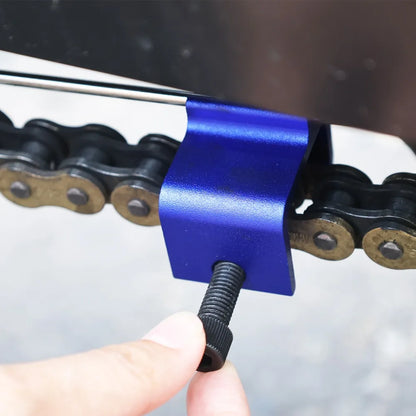 Chain Alignment Tool SuitableQuick Accurate Alignment Tool Universal for Motorcycle ATV Bike Sprocket Sport Dirt Bike Black/Blue