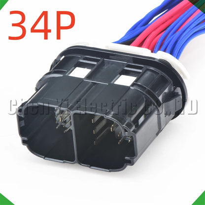 17 Pin 34 Pin Automotive Door Wire Harness Connector Plug 6098-6595 6098-6596 6098-6597 for Ford Focus BK2T-14603
