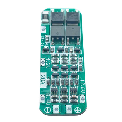 3S 20A Li-ion Battery BMS Board with Overcharge and Discharge Protection for 18650 Cells and Power Tools