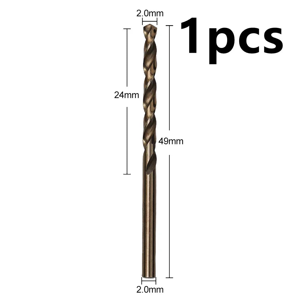 HSS M35 Cobalt Drill Bit Set 1–3mm for Stainless Steel Auger High-Quality Drill Press Power Tool Parts