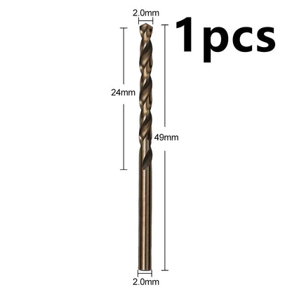 HSS M35 Cobalt Drill Bit Set 1–3mm for Stainless Steel Auger High-Quality Drill Press Power Tool Parts
