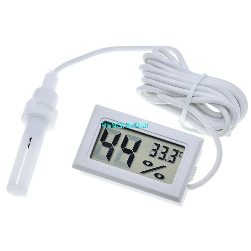 Embedded Digital Hygrometer Temperature and Humidity Meter FY-12 with Wired Probe