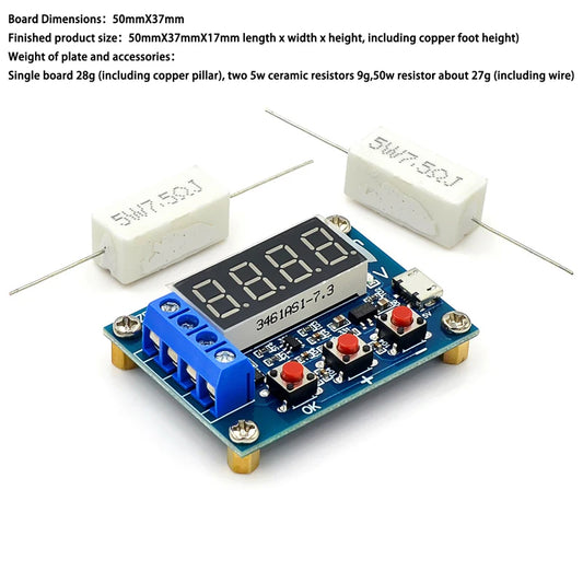 ZB2L3 Battery Capacity Tester with External Load for 1.2–12V 18650 Batteries