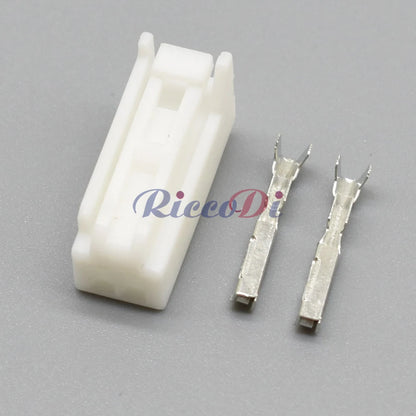 2 Pin 1mm Reader Coil Light Socket Connector 7282-5845 7283-5845 DJ7029YB-1 PA66 for Toyota