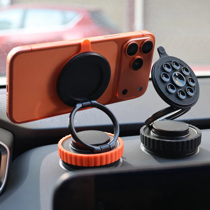 Vacuum Suction Cup Magnetic Car Phone Holder Mount Stand 360 Rotation Foldable Dashboard Windshield Support for Smartphone GPS