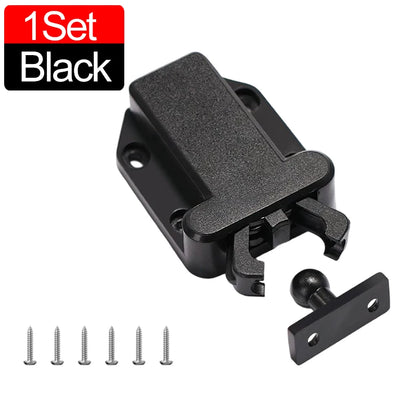 10/1Sets Non-Magnetic Touch Latch Cabinet Door Catch Push To Latch and Unlatch Furniture Cupboard Wardrobe Drawer Accessories