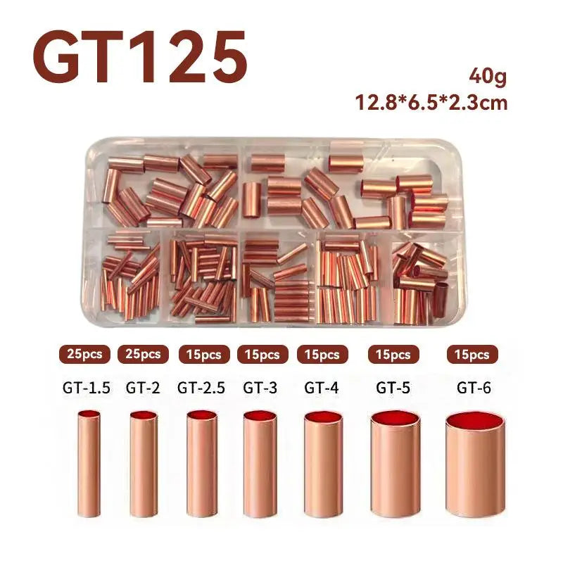 Non-Insulated Butt Terminal Assortment Kit Copper Crimp Connector