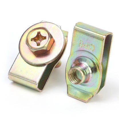 Car Body Bolts & U-nut Clips M4/M5 Engine Under Cover Splash Shield Body Bumper Fender Push Clips Universal Auto Accessories