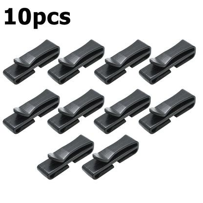 Reliable Sturdy Black Plastic Backpack Strap Adjustable Closing Buckle Convenient Dimensions Slip Keeper Buckle X Belt Buckle
