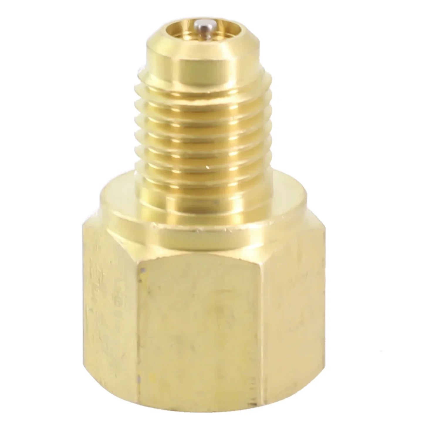 2pcs R12 To R134a R134a To R12 Adapter 1/4 Female Flare 1/2 Acme Male Valve Kits Brass Leak-proof Adapter
