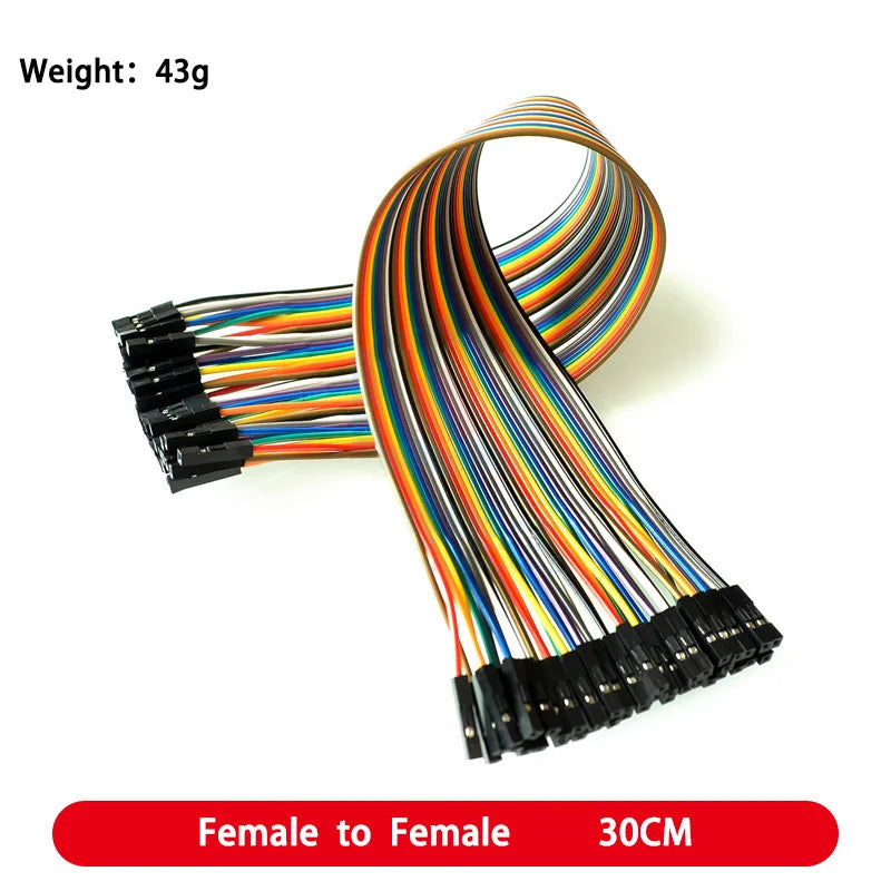 DuPont Jumper Wires Female to Female, Male to Female, and Male to Male