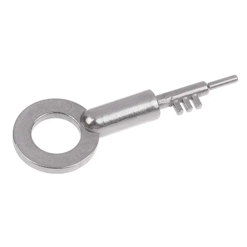 New Stainless Steel 3-Tooth Lock Key Blank Universal - Bathroom Door Keys Home Security Replacement Keys