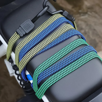 Motorcycle Bungee Cord Luggage Strap with Steel Hooks Cargo Tie Down