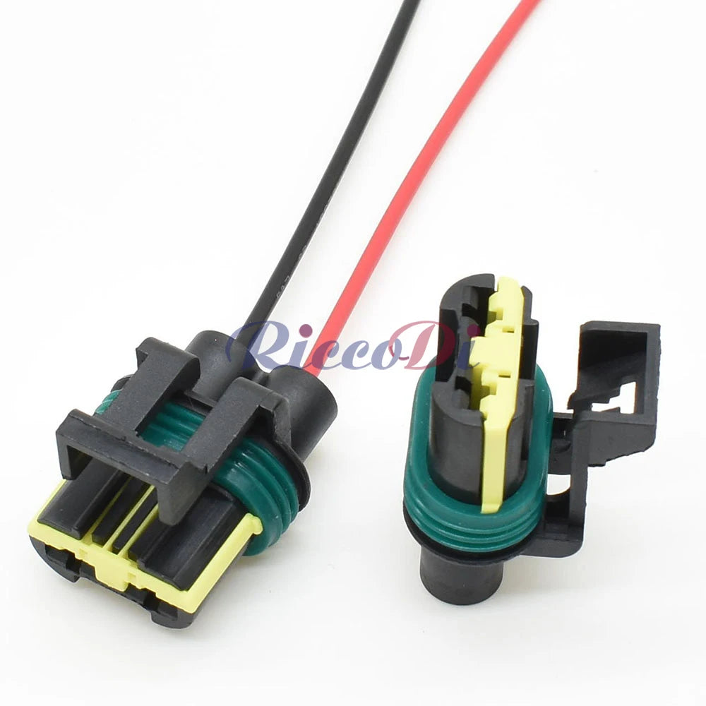 2 Pin 6.3mm Waterproof Female Connector 444230-1 DJ7026D-6.3-21 Automotive Wiring Harness