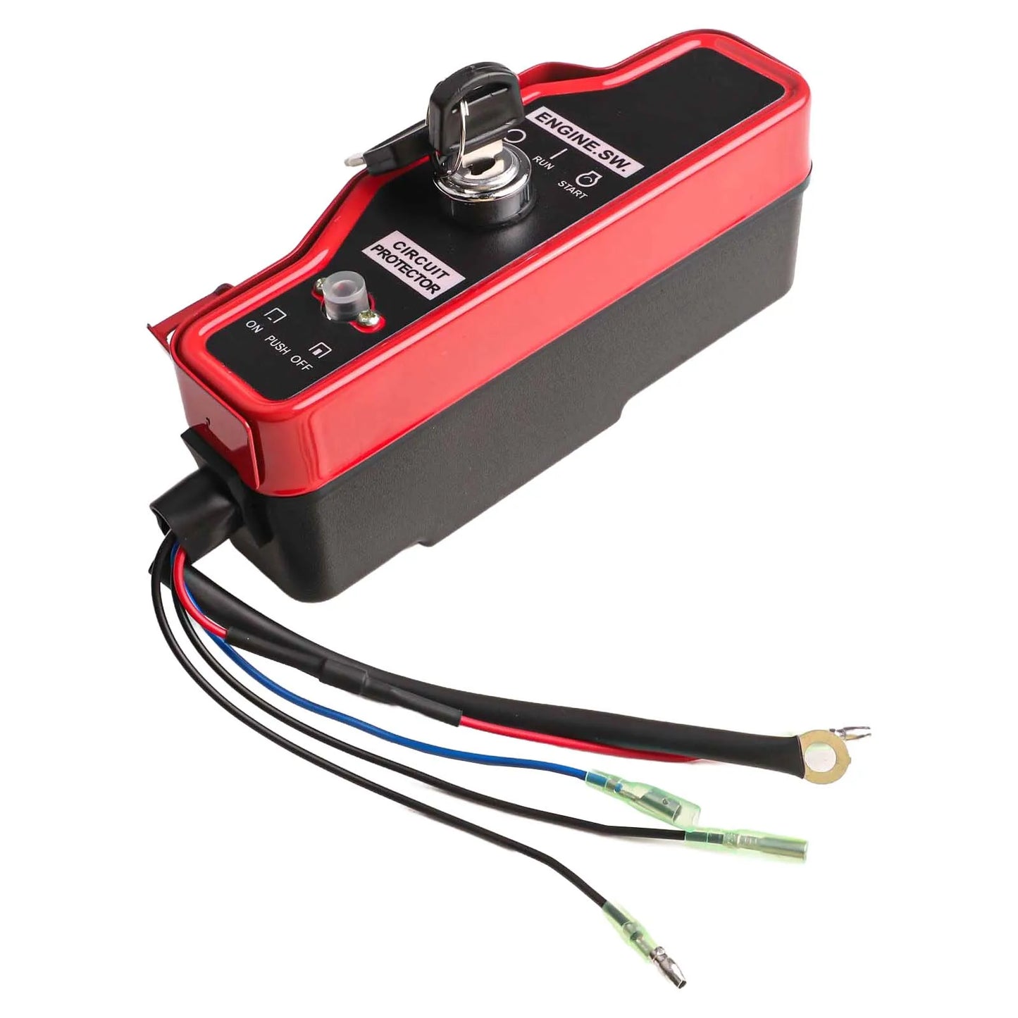 Engines Generator Pump Ignition Switch 168F/170F 188F/190F 20.5 X 7 Cm/8.07 \\\\\\\"x 2.76\\\\\\\" Iron Red+black Brand New