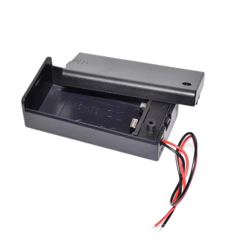 9V Battery Holder Box with Wire Lead and ON/OFF Switch Cover Case
