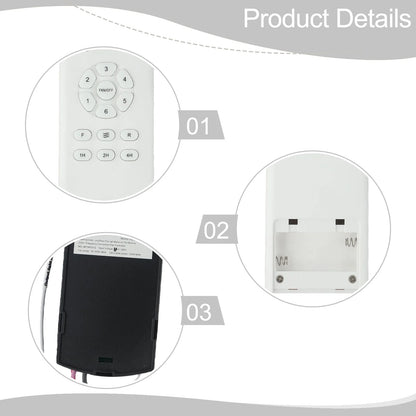 Ceiling Fan Light Control 6 Speed Fan Remote Bedroom Convenient Installment Multi-function Plastic PC Material