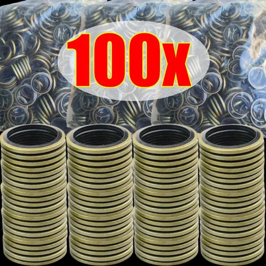 M6-M16 Sump Plug Gasket Car Oil Drain Screw Combined Sealing Washer Bonded Seal Gasket Oil Resistant O Ring Combination Gasket