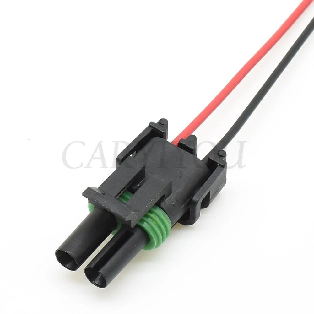 2 Pin 2.5mm Waterproof Motorcycle Electrical Connector Male Female Injector Socket Compatible with 12010973 12015792