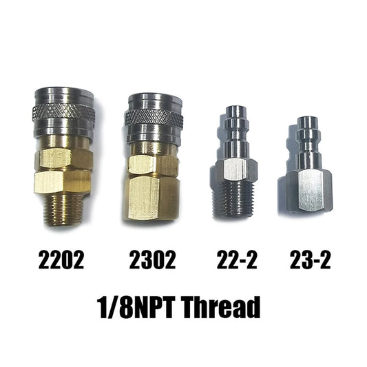 New 1/8 NPT Thread American System Foster Quick Disconnect Coupler Male Plug 22-2 Or 23-2 Female Coupler 2202, 2302