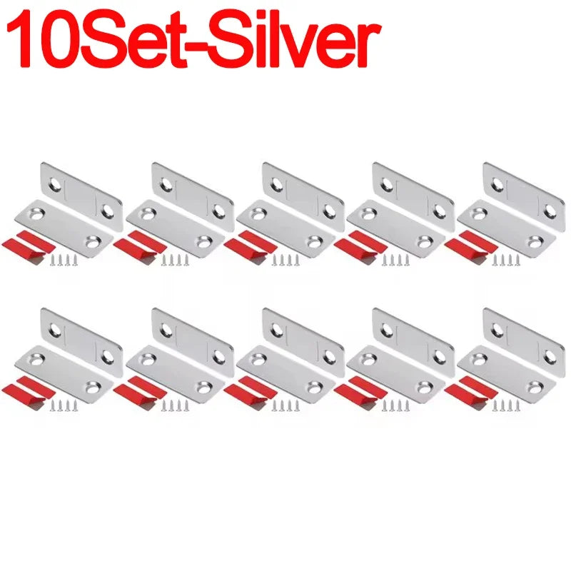Wholesale Magnetic Door Catch Ultra-Thin Cabinet Catches Door Closed Magnets Sheet Adhesive Closet Drawer Window Magnet Latches